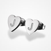 Boucle d'Oreille avec Initiale Argent / A