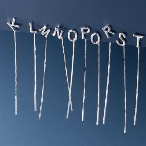 Boucle d'Oreille Initiale | Argent