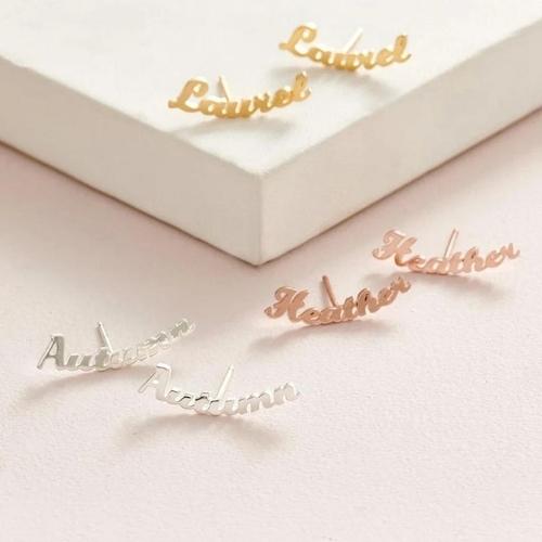 Boucle d'Oreille Personnalisé Prenom