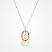 Collier Femme | Initiale Or rose / A