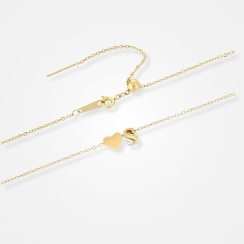 collier femme lettre