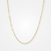 collier initiale multiple or