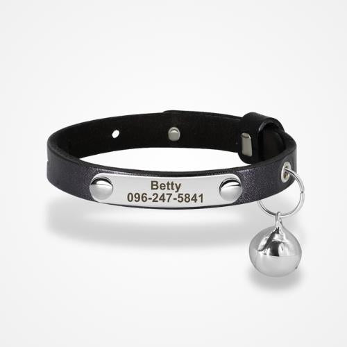 Collier pour Chat Personnalisé Noir