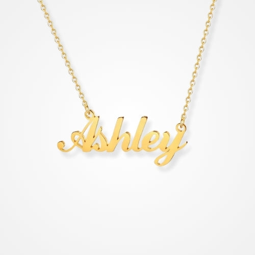 collier prénom original or