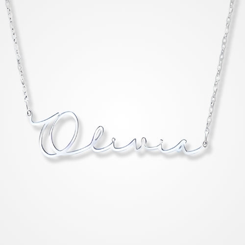 collier prénom personnalisé argent