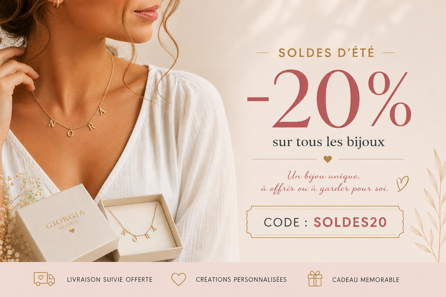 Boutique Bijou personnalisé Giorgia
