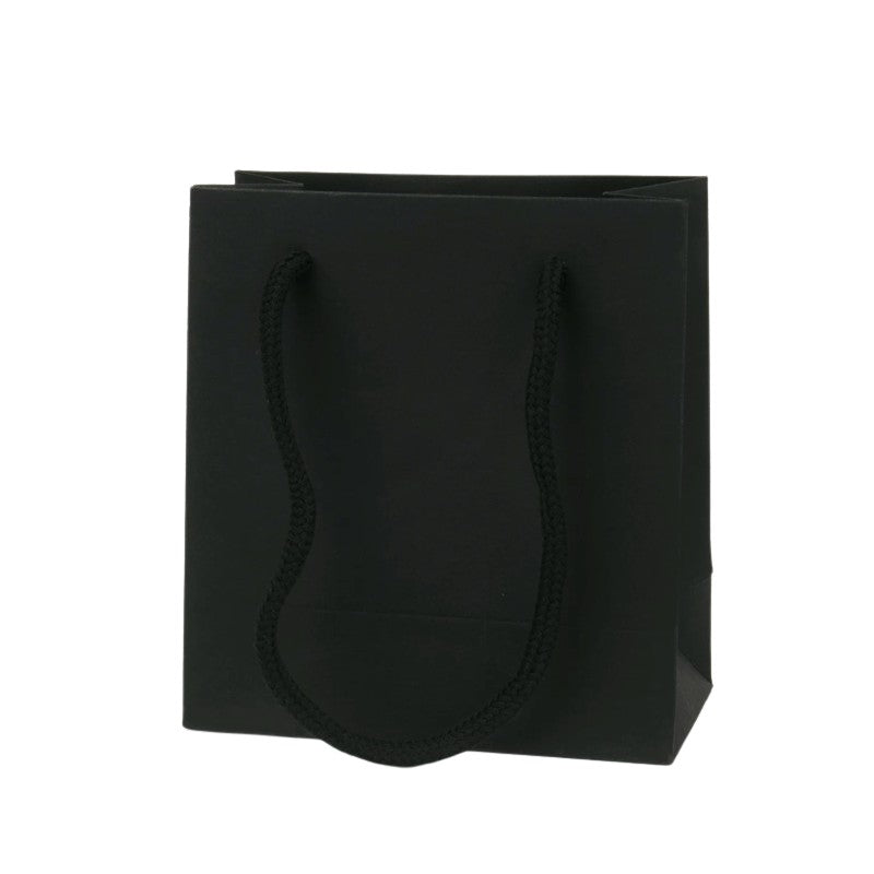 Sac cadeau noir minimaliste pour emballage de bijou